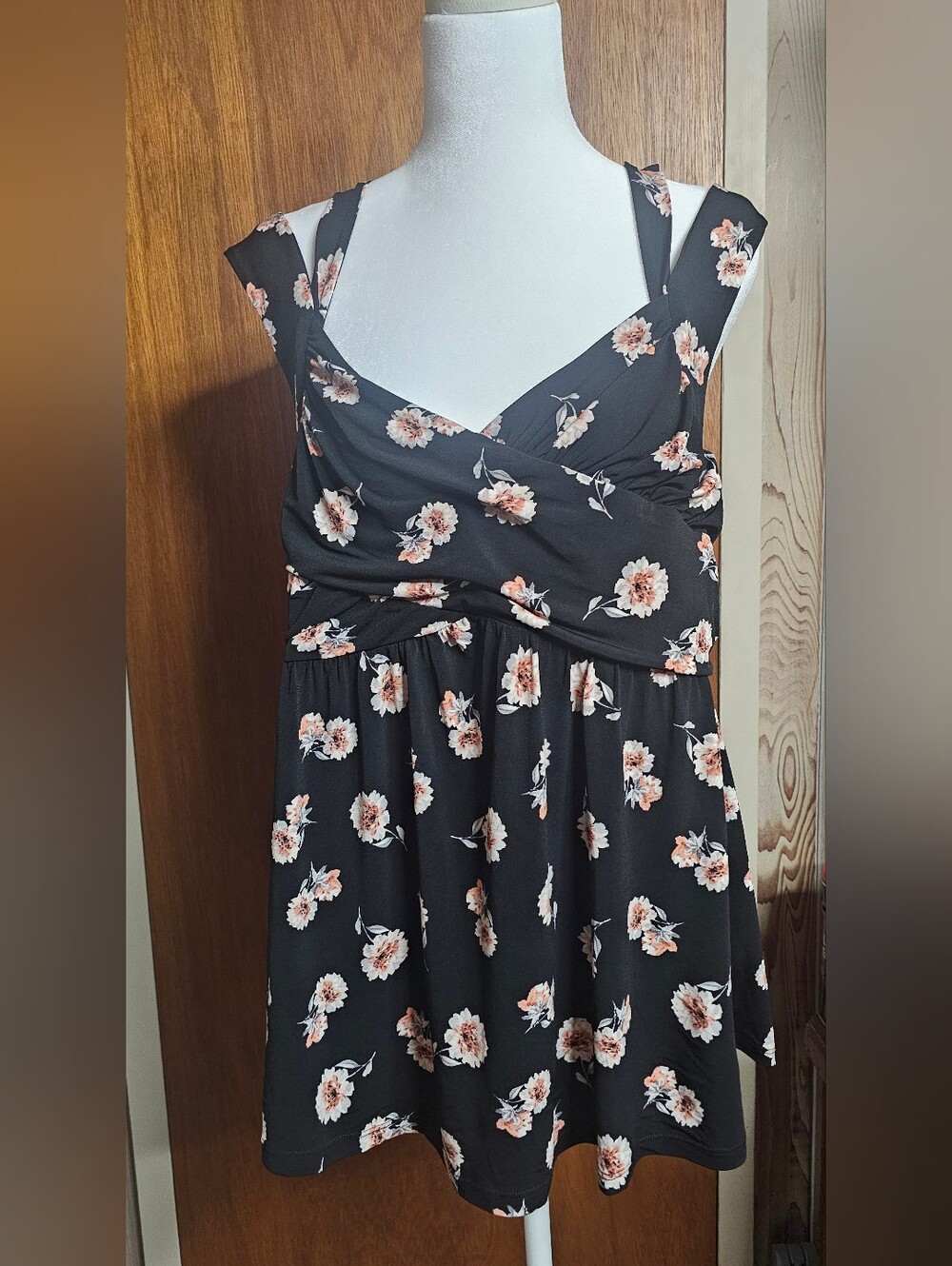 torrid Black Floral Nursing-Friendly Dress